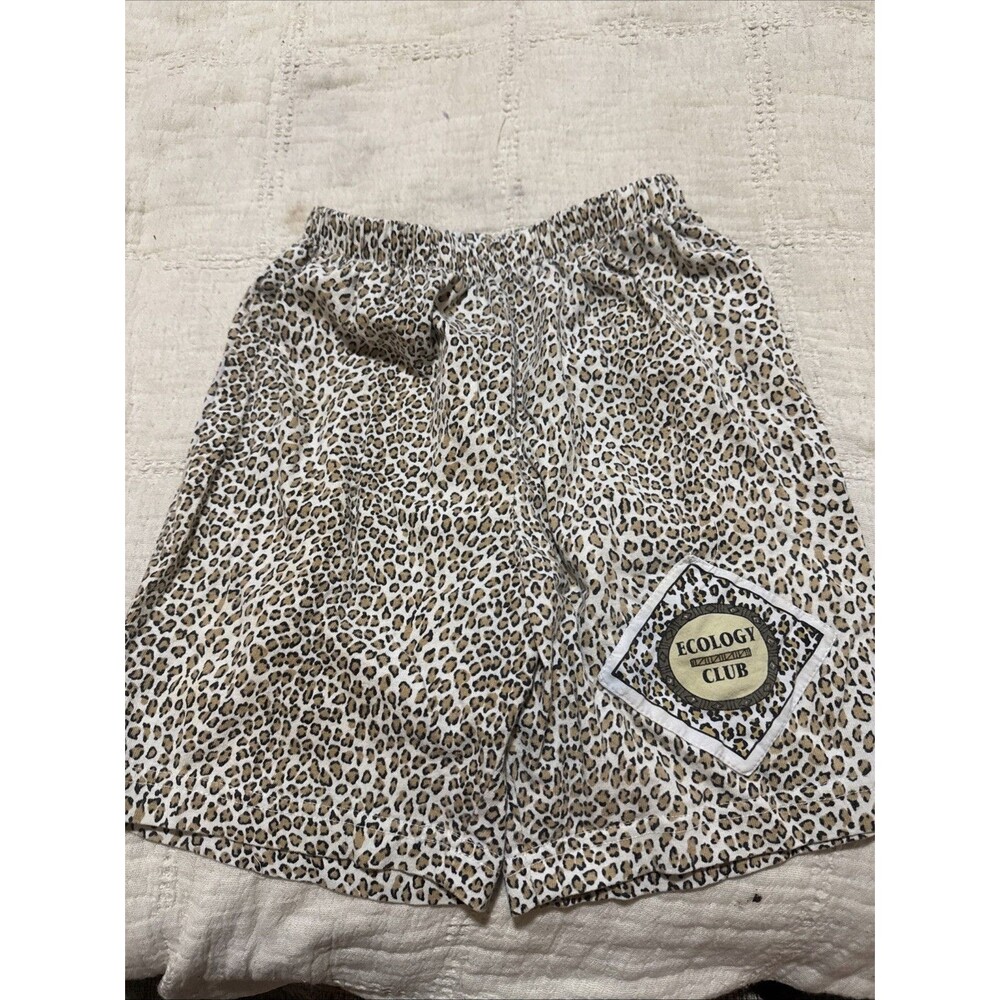 Ecology Club Cheetah print Youth Shorts Size 12